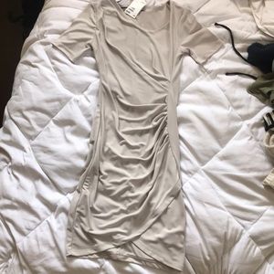 H&M XS gray business casual dress